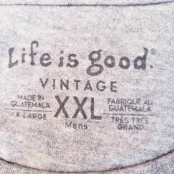 Life is Good Vintage Mens Foodie Working Together Gray T-Shirt Size XXL - Picture 11 of 13